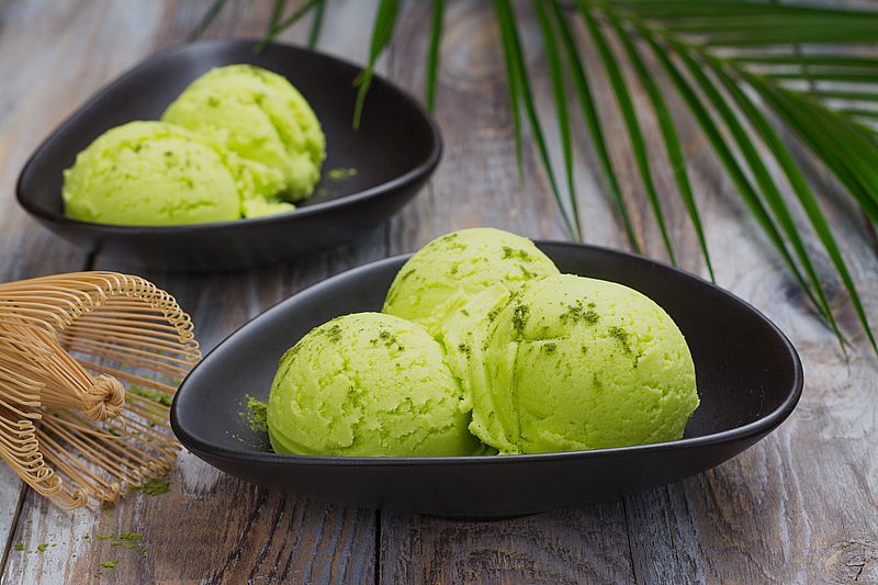 Matcha Eis mit Kokosmilch – Rezept