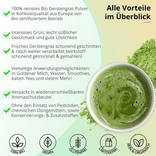 Gerstengras Pulver für Gesundheit