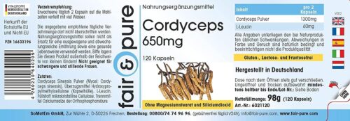 Maitake Vitalpilz Kapseln 650mg | 120 Stück – Bild 2