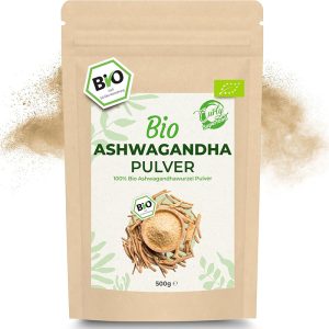 Bio Ashwagandha Pulver Packung von Curly Superfood