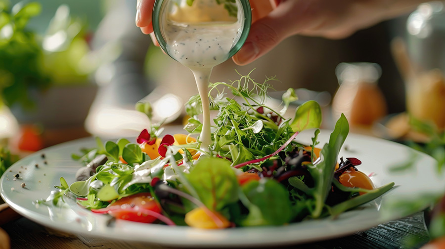 Kefir-Dressing für Salate – Cremig und probiotisch